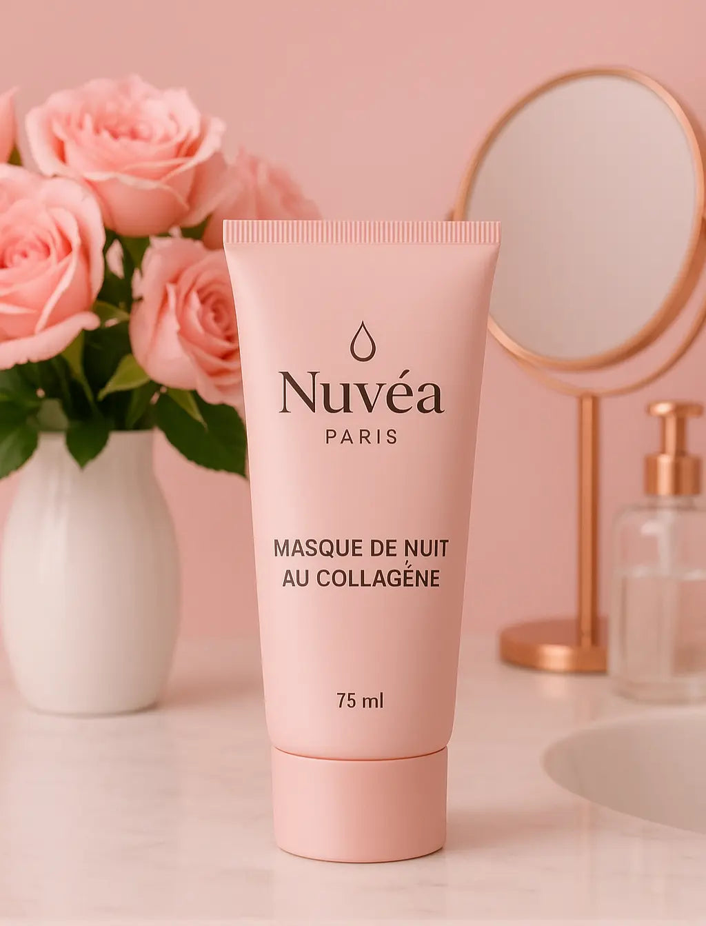 Éclat Nocturne – Masque de Nuit au Collagène – Hydratation Intense Soin de visage| 75ml – NuvéaParis