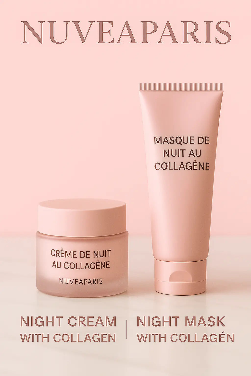 Résultat peau ferme et éclatante après utilisation crème collagène NuvéaParis