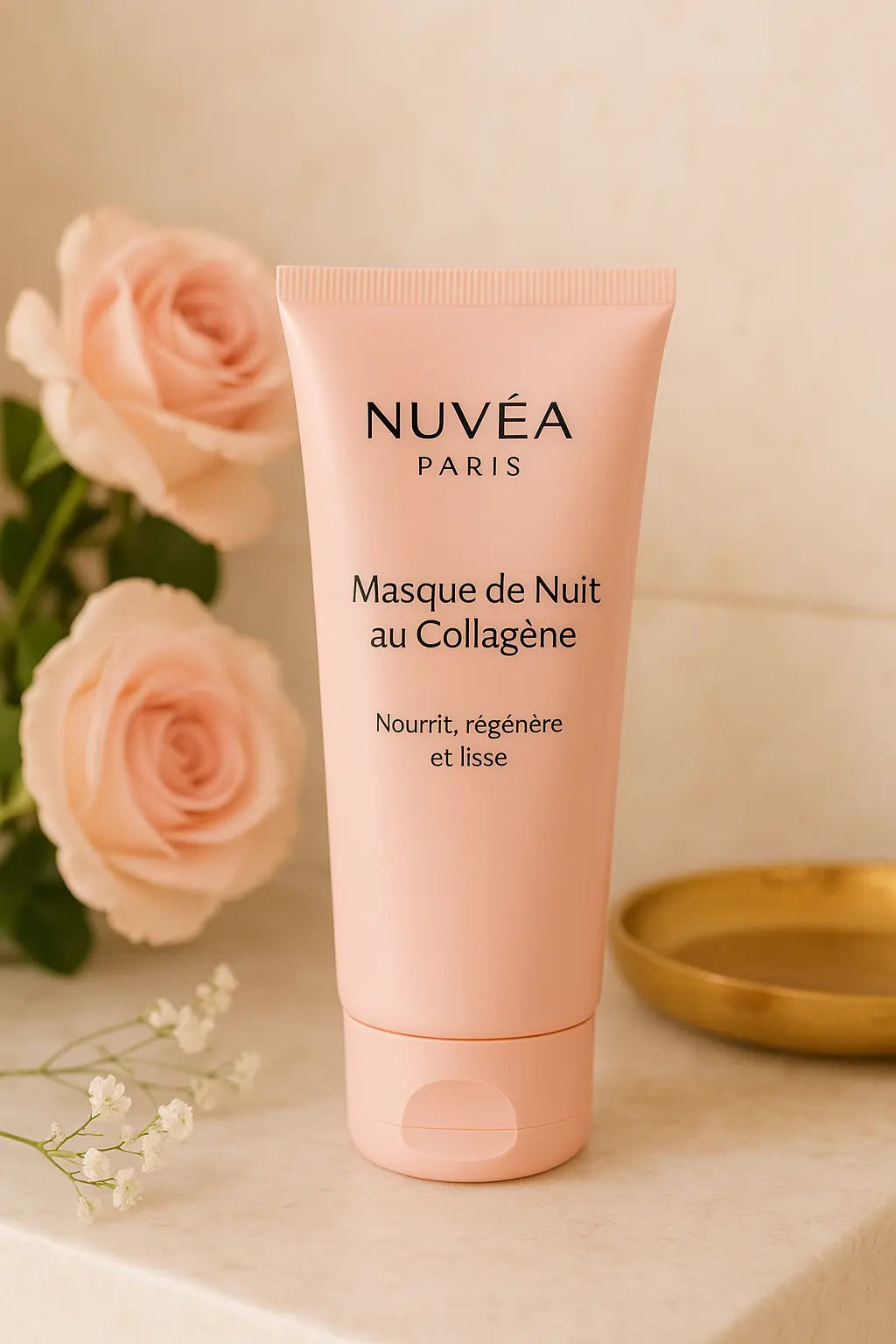 Éclat Nocturne – Masque de Nuit au Collagène – Hydratation Intense Soin de visage| 75ml – NuvéaParis